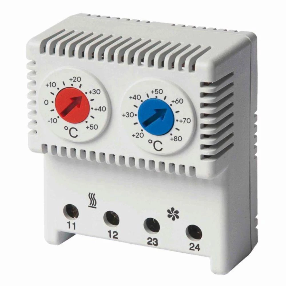 Термостат сдвоенный DKC RAM klima регулируемый диапазон температуры +20 + 80°C, NO-контакт, -10 + 50°C, NC-контакт, R5THRV13 Термостат сдвоенный DKC RAM klima регулируемый диапазон температуры +20 + 80°C, NO-контакт, -10 + 50°C, NC-контакт, R5THRV13