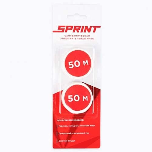 Нить уплотнительная Sprint: сменные катушки 50м+50 м Нить уплотнительная Sprint: сменные катушки 50м+50 м