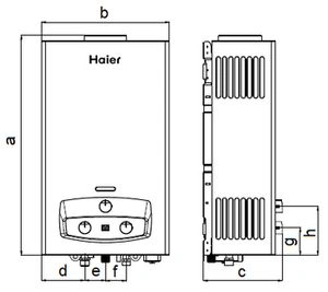 Водонагреватель газовый проточный Haier IGW10B Водонагреватель газовый проточный Haier IGW10B