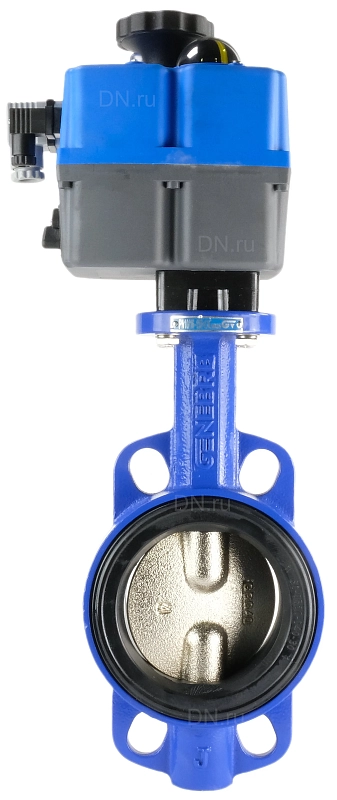 Затвор дисковый поворотный Genebre 2103 Ду125 Ру16 межфланцевый, корпус - чугун GG20, диск - чугун GGG40, уплотнение - EPDM, с электроприводом 5803 48 Genebre 24В/220В GE-15 85 Nm (5633 13 48)