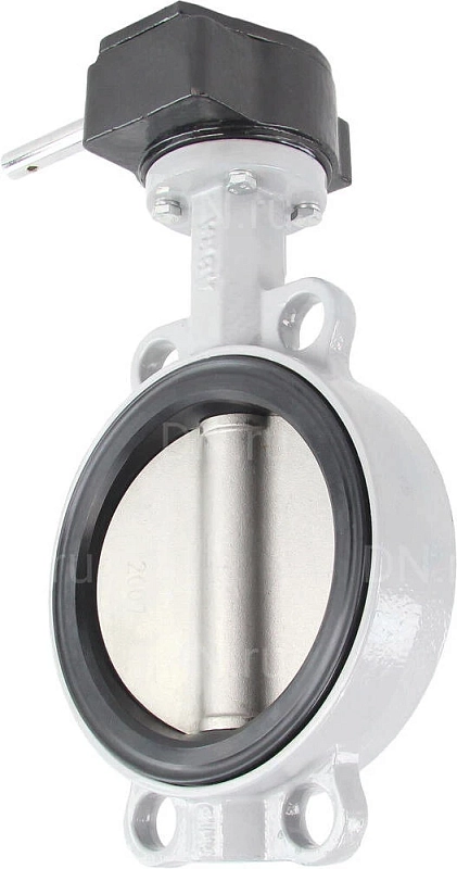 Затвор дисковый поворотный ABRA BUV-VF863D Ду400 Ру16 межфланцевый, корпус - чугун GG25, диск - нержавеющая сталь AISI 316, уплотнение - NBR, с редуктором