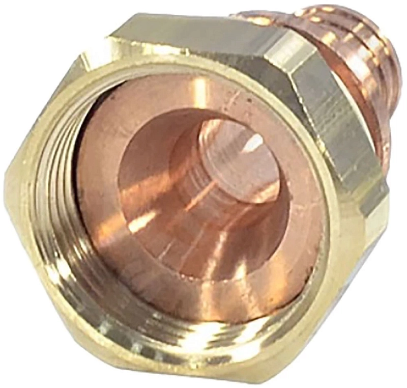 Переходник аксиальный РЕХАУ Rautitan RX+ Дн40х1 1/2″ Ру10 для труб из сшитого полиэтилена с накидной гайкой, корпус- бронза 14563443001