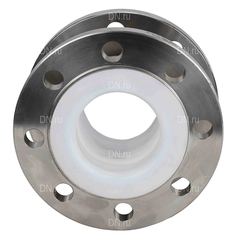 Компенсатор сильфонный осевой CB-3232P-F Ду80 Ру16 фланцевый, сильфон - нержавеющая сталь SS316, уплотнение - PTFE, футерованный, осевой ход 30мм